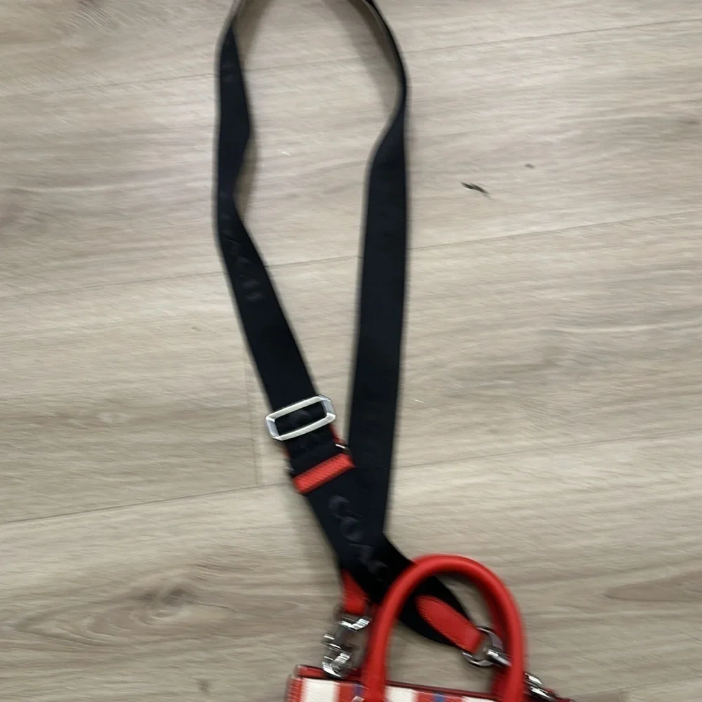 Coach  DYLAN TOTE BAG WITH STRIPE PRINT